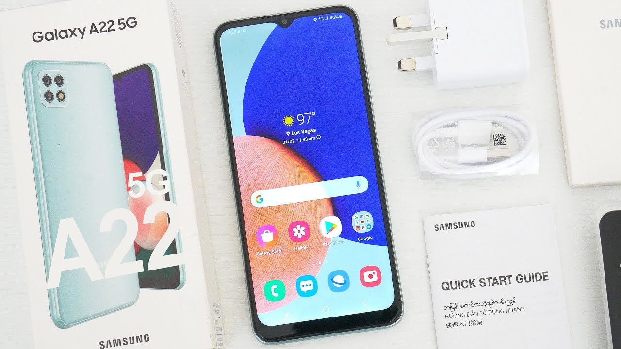 Samsung Galaxy A22 5G Unboxing, Hands On & First Impressions!