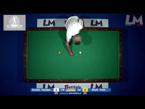 Bertolini - Vecchione VS Minelli - Pirelli | Campionato Italiano Biliardo 2016/2017(Torino)