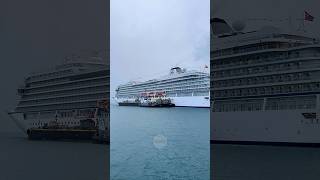 Impressive! Viking Sea docked in Port of San Juan with heavy rain #Shorts