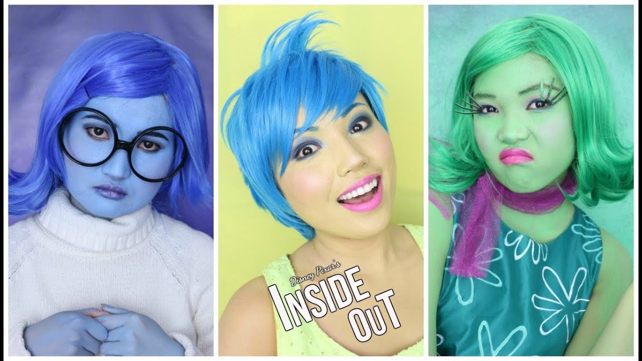 'INSIDE OUT' Makeup Tutorial (Disgust,Sadness,Joy,Anger & Fear) thumnail