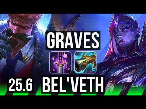 GRAVES vs BEL'VETH (JGL) | 5/2/6 | KR Challenger | 25.6