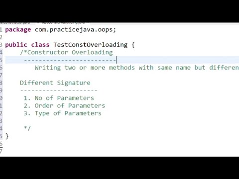 Constructor Overloading 1 Java Basics 22 Java In Telugu Java Oops Concepts 12