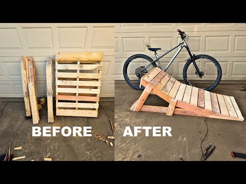 Turning Free Pallets Into MTB Jump/Ramp | Insanely Fun | Cutlaps Inspired | Hardtail MTB |