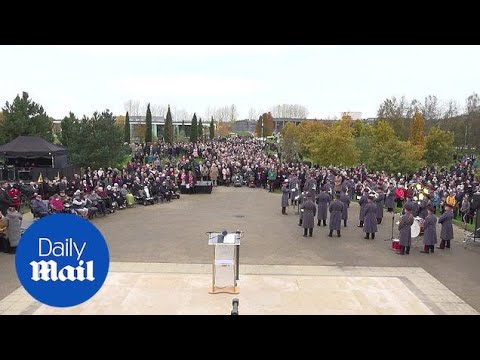 Remembrance Sunday observed at the National Memorial Arboretum