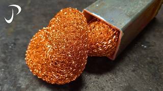 Making A Knife From Copper Mesh
