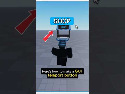 GUI Teleport Button in 30 seconds!  #roblox #scripting #robloxstudio #foryou