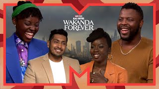 Black Panther: Wakanda Forever Cast Talk Fighting, Representation & Catering Mishaps | MTV Movies