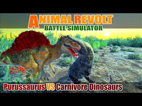 Purussaurus vs Carnivore Dinosaurs - Animal Revolt Battle Simulator