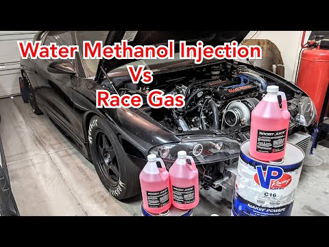 RACE GAS C16 vs WATER METHANOL INJECTION on my Mitsubishi Eclipse
