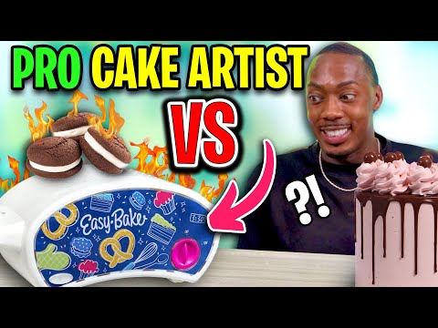 Pro Cake Artist VS Easy Bake Oven... Who Wins?