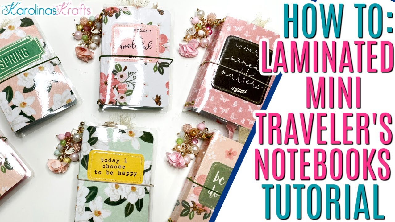 Mini Laminated Travelers Notebook TUTORIAL, Mini Travelers Notebook Tutorial Folder Insert Tutorial