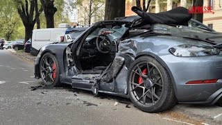 Incidente in centro a Milano, tre ventenni su Porsche si schiantano contro delle auto in sosta: m...
