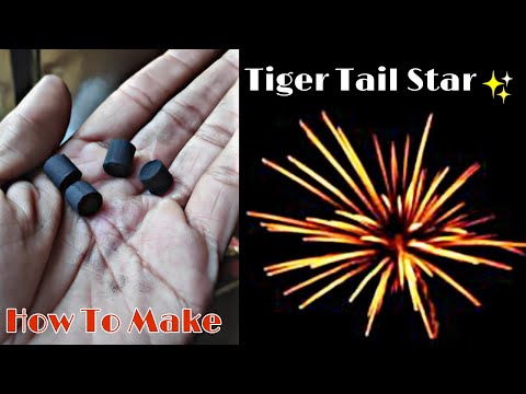 How to make tiger tail star for fireworks |
