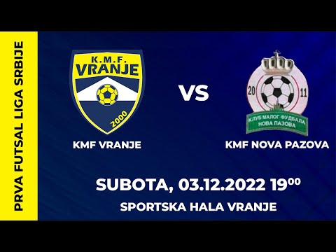 PFLS | 8. kolo | Kmf "Vranje" - Kmf "Nova Pazova" #UZIVO​​ HD