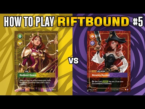 LEONA vs MISS FORTUNE Tabletop Gameplay! | How to Play Riftbound #5