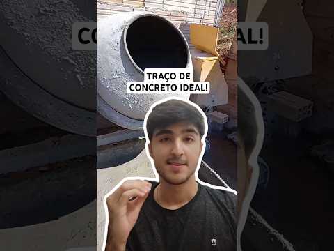 Qual a dosagem correta de materiais para fazer um traço de concreto na obra? #engenhariacivil #obra