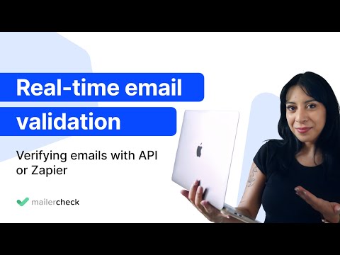 Real-time email validation with the API or Zapier