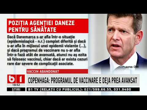 DANEMARCA RENUNTA COMPLET LA ASTRAZENECA_Stiri B1_17 aprilie 2021