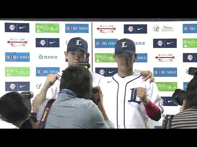 ライオンズ浅村選手・秋山選手ヒーローインタビュー 2014/9/16 L-F
