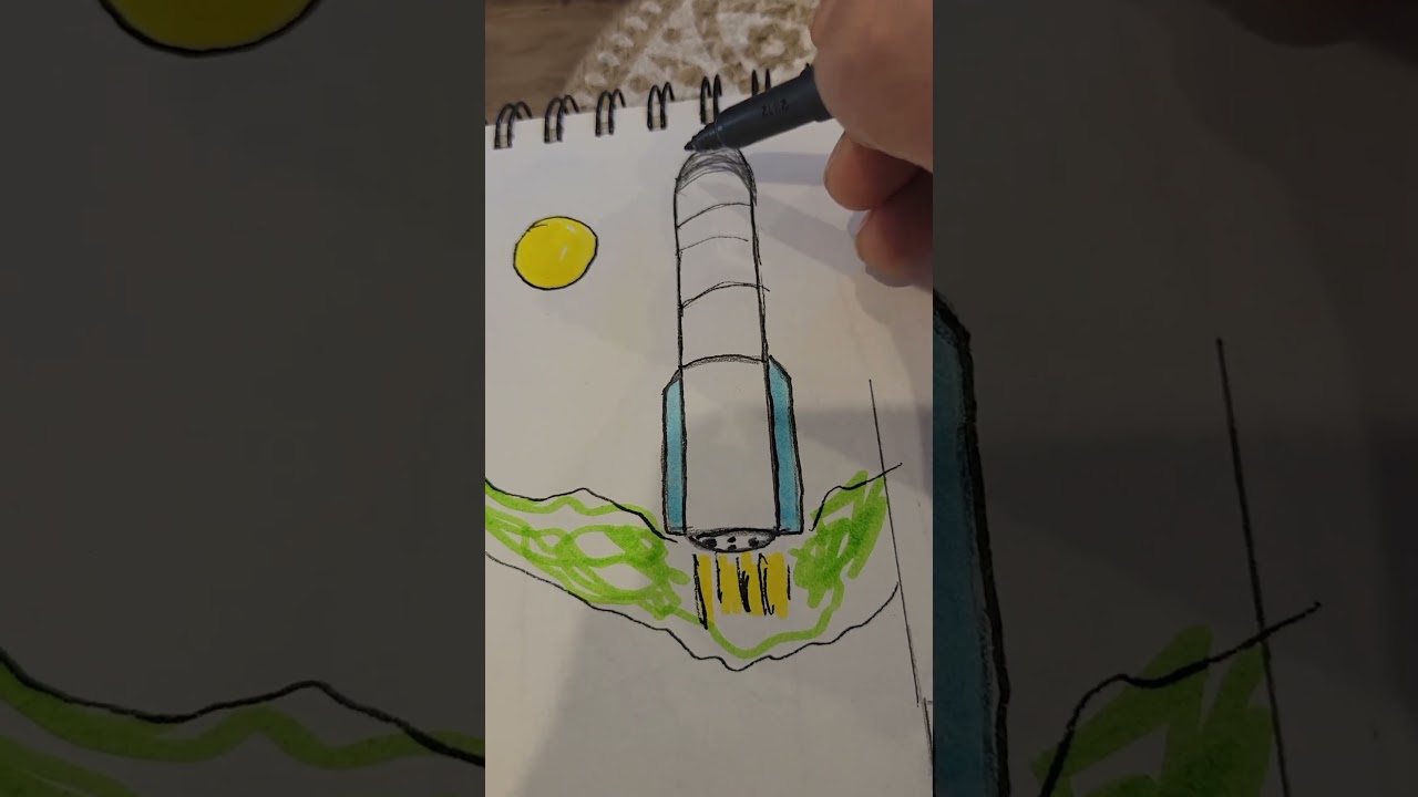 Futuristic space rocket launch version section selection pattern moment page layer layout process ai