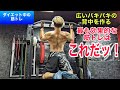 広いバキバキの背中を作る！最も効果的な筋トレはこれだ！