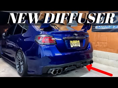 NEW Rear Diffuser Install On My STI!