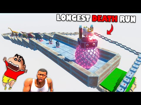 Upgraded Units on LONGEST DEATH RUN with SHINCHAN and CHOP and AMAAN-T in Animal Revolt Battle Sim