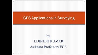GPS applications in  Surveying