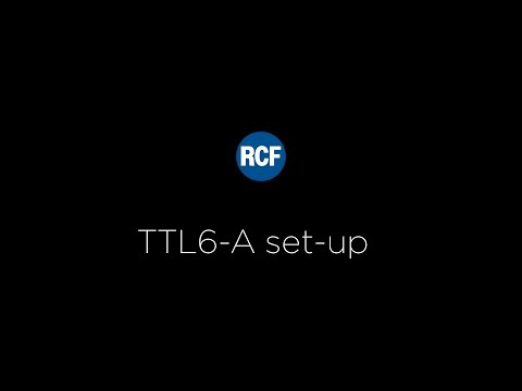 RCF TTL6-A Line array active speaker - Tutorial english language
