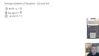 Solving a 3x3 System in Precalculus - The Take it and Shove it Method