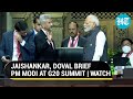 PM Modi patiently listens to Jaishankar in NSA Doval's presence at G20 Summit | Watch