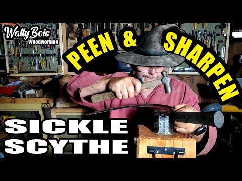 Peening and Sharpening a SICKLE or SCYTHE Blade