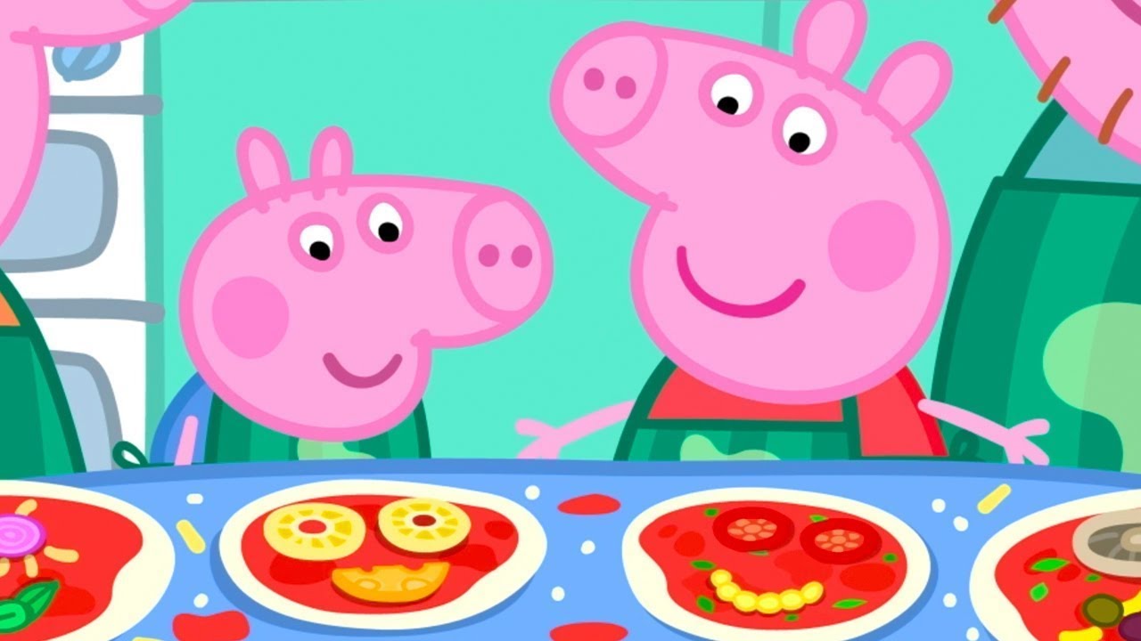Making Funny Pizza Faces! 🍕 | Peppa Pig Official Full Episodes