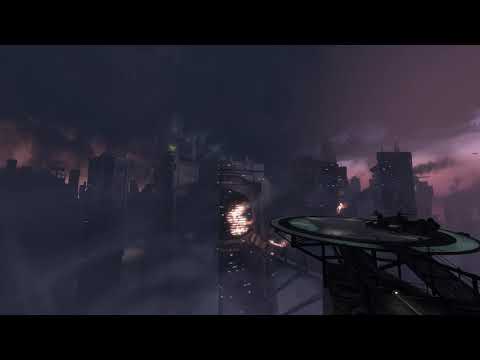 Halo: Reach Ambiance - New Alexandria. Thunder, Rain, Light Air Traffic