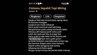 Download lagu Lagu Cintamu Sepahit Topi Miring slow mp3