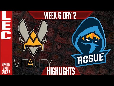 VIT vs RGE Highlights | LEC Spring 2022 W6D2 | Team Vitality vs Rogue