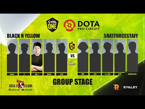 Black N Yellow vs 5RATFORCESTAFF - DPC NA 2021/22 Tour 2: Division II - Group Stage - B03