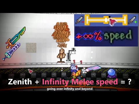 Terraria allows totally normal +∞% melee speed, which breaks the game...