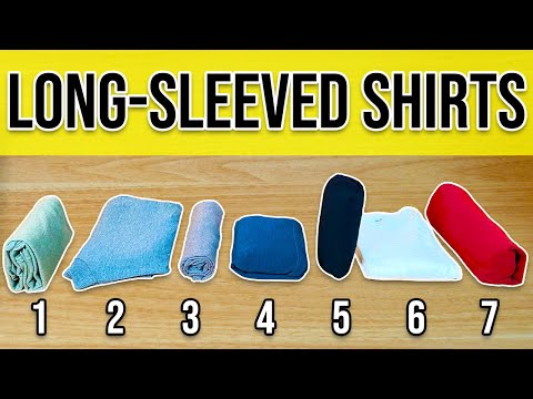 7 Clever Ways to Fold Long-Sleeved Shirts (Small and Fast)