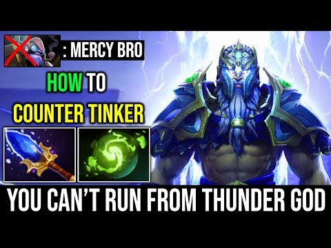 Thunder God [Zeus] How to Destroy Solo Midlane Tinker 21Kills THE BEST ZEUS PLAYER - DOTA 2 7.21C