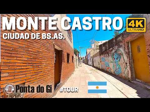 Las CALLES del BARRIO MONTE CASTRO en CIUDAD de BUENOS AIRES paseo virtual 4k #tour 2026 ARGENTINA