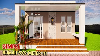 Transformasi Lahan Kecil, Desain Rumah 5x9 Modern dan Nyaman