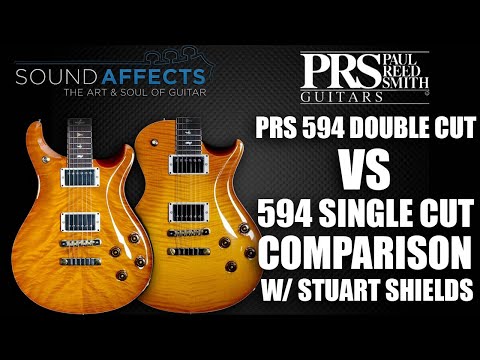 PRS 594 Double Cut vs 594 Single Cut Electric Guitar Comparison w/ Stuart Shields