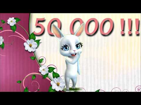 Zoobe Зайка 50000 подписчиков! Огромное спасибо вам! Мини клип в конце!