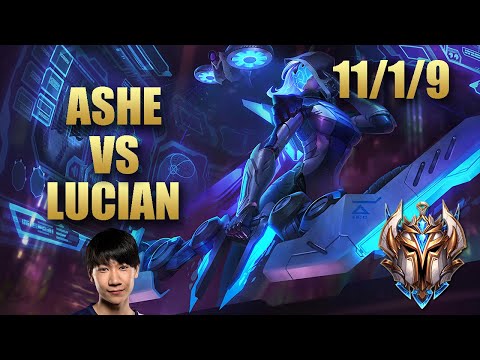 CG Cody Sun Ashe Adc Vs Lucian - KR Challenger Patch 9.20
