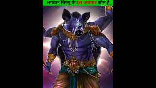 भगवान विष्णु के दस अवतार कौन कौन से हैं 🧐 Factoboy07 #shorts #youtubeshorts #dailyfacts