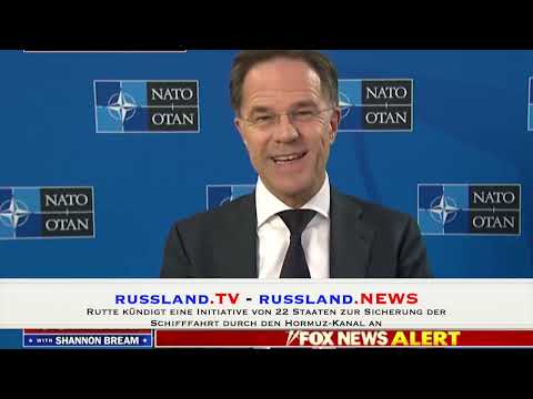 Rutte kündigt eine Initiative von 22 Staaten zur Sicherung der Schifffahrt durch den HormuzKanal an