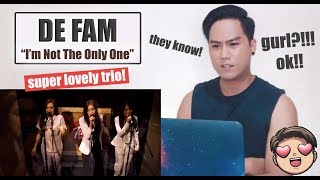 De Fam - I&#39;m Not The Only One Cover | SINGER REACTS