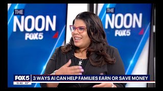 Alicia Lyttle on Fox5 New York : 3 Practical Ways Families Can Start Using AI Today