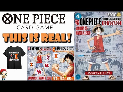 Luffy College Basketball Promo is Real! Latest Sports Promo! How to Get! (One Piece TCG News)